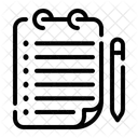 Lista De Desejos Bloco De Notas Arquivos Icon