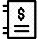 Bloco De Notas Negocios Diario Icon