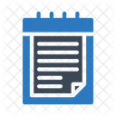 Bloco De Notas Arquivos Documento Ícone