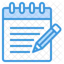 Bloco De Notas Nota Caderno Ícone