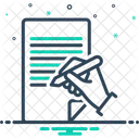 Escreve Bloco De Notas Compoe Ícone