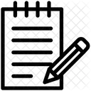 Bloco De Notas Caderno Nota Ícone