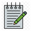 Bloco De Notas Caderno Diario Icon