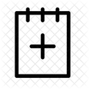 Bloco De Notas Adicionar Bloco De Notas Caderno Ícone