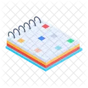 Bloco De Notas De Horario Horario Escolar Livro De Horarios Ícone