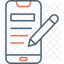 Bloco de notas para smartphone  Ícone