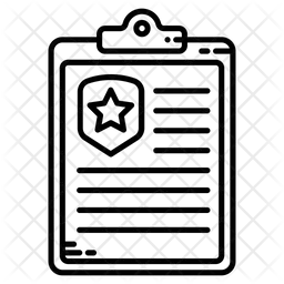Bloco de notas da polícia  Ícone