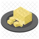 Bloco de queijo  Ícone