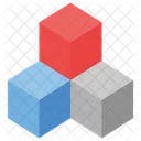Blocos 3 D Cubos Formas Ícone