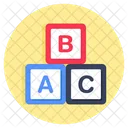 Blocos Abc Aprendizagem Abc Educacao Basica Ícone