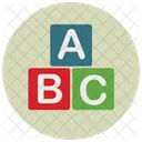 Alfabeto Blocos Estudo Ícone