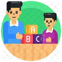 Blocos Alfabeticos Blocos De Aprendizagem Ensino Primario Ícone