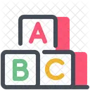 Blocos Carta Educacao Ícone