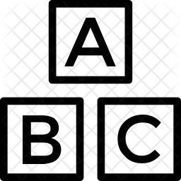 Blocs alphabétiques  Icône