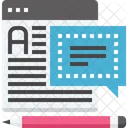 Blog Article Text Icon