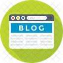 Blog Content Blogging Icon