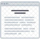 Blog Paragraph Layout Icon