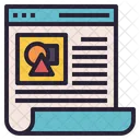 Blog Website Content Icon