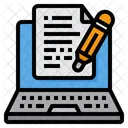 Blog de escritura en línea  Icono