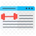 Fitness Blogging Flat Icon Business And Finance Icon Pack Ícone