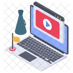 Blog de vídeo en línea  Icon