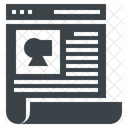 Blog Website Content Icon