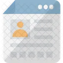 Blog Pessoal Web Design Pessoal Pagina Pessoal Ícone