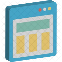 Blog Template  Icon