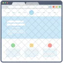 Blog Web Wireframe Web Conception Web Icône