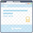 Blog Web Wireframe Web Conception Web Icône