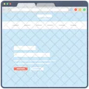 Blog Web Wireframe Web Conception Web Icône