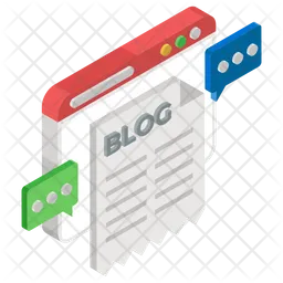 Blogs na web  Ícone