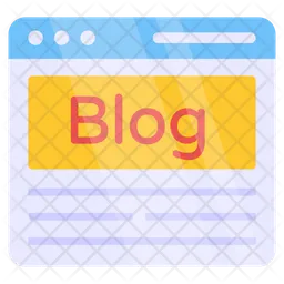 Blog Website  Icon
