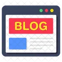 Blog Website Blog Webpage Web Blog Icon