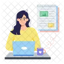 Blog Writer Article Writer Blogger Icon