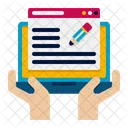 Blog Writing Online Blog Content Writing Icon