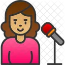 Blogger Host Microphone Icon