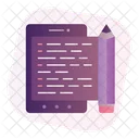 Blogging Article Content Writing Icon