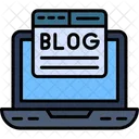 Blogging Multimedia Website Icon