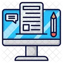 Blogging Blog Content Icon