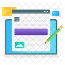 Content Writing Blogging Article Writing Icon