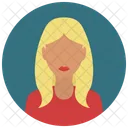 Blond Woman Avatar Icon