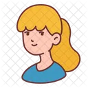 Girl Blonde Woman Icon