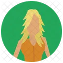 Blonde Frau  Symbol