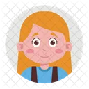 Blonde Girl  Icon