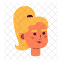 Blonde young woman  アイコン