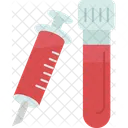 Blood Sample Syringe Icon