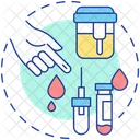 Blood and urine test  Icon