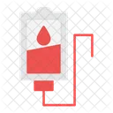 Blood Transfusion Iv Drip Medical Icon