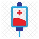 Blood Transfusion Iv Drip Medical Icon